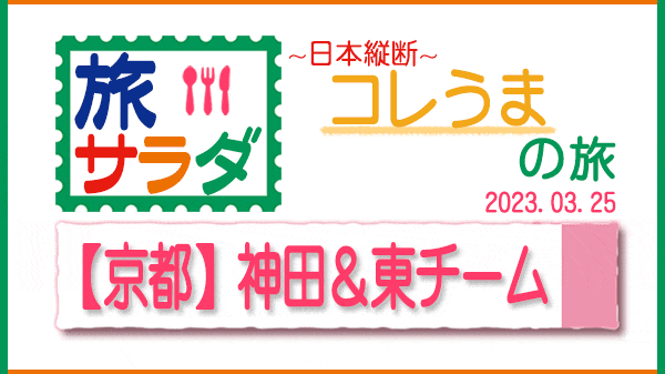 旅サラダ コレうま 京都 神田正輝 東留伽