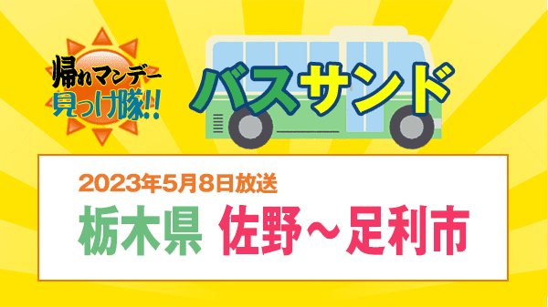 帰れマンデー バスサンド サンドウィッチマン 栃木県 佐野市 足利市 あしかがフラワーパーク 大藤棚