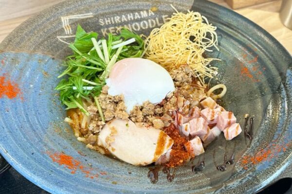 和歌山 南紀白浜 SHIRAHAMA KEY NOODLE だきしめ鯛 汁なし鯛担麺