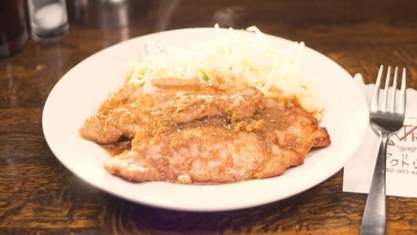 ベスコングルメ 東京 台東区 鶯谷 洋食店 グリル ビクトリヤ 生姜焼き 上ロース