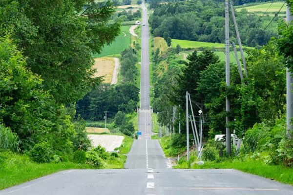 北海道 上富良野 ジェットコースターの路