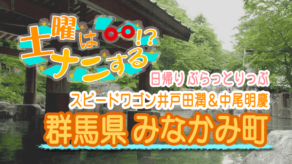 土曜はナニする 日帰り ぷらっとりっぷ 群馬県 みなかみ町 スピードワゴン井戸田潤 中尾明慶