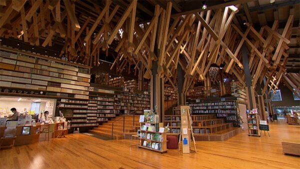 高知県 梼原町 隈研吾 雲の上の図書館 梼原町立図書館