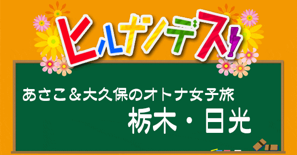 ヒルナンデス オトナ女子旅 いとうあさこ 大久保佳代子 栃木 日光