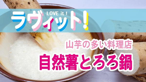 ラヴィット LOVEit ラビット 自然薯とろろ鍋 山芋の多い料理店