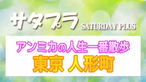 サタプラ サタデープラス アンミカ 人生一番散歩 東京 人形町