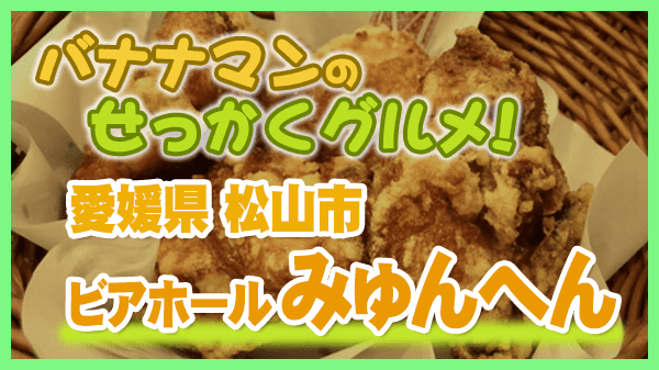 バナナマンのせっかくグルメ 愛媛県 松山市 ビアホール みゅんへん 鶏唐揚げ