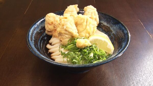 大阪 堺市 堺うどん ちはや とり天ぶっかけ