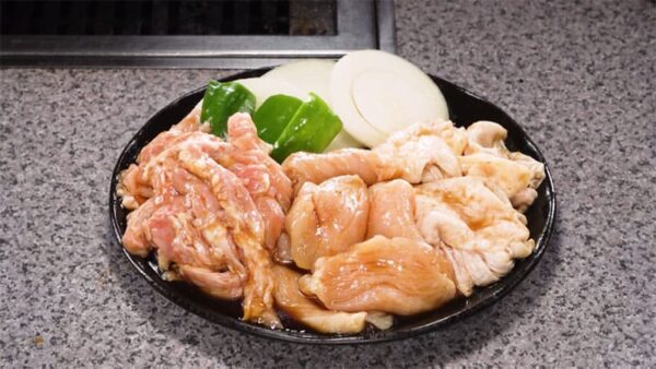 栃木県 大田原市 若鶏専門の店 バーベキュー秀 鶏焼肉 若鶏の3種盛り