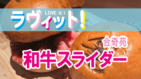 ラヴィット LOVEit ラビット 合奇苑 和牛スライダー