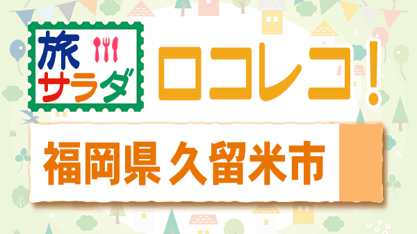 旅サラダ ロコレコ 福岡県 久留米市