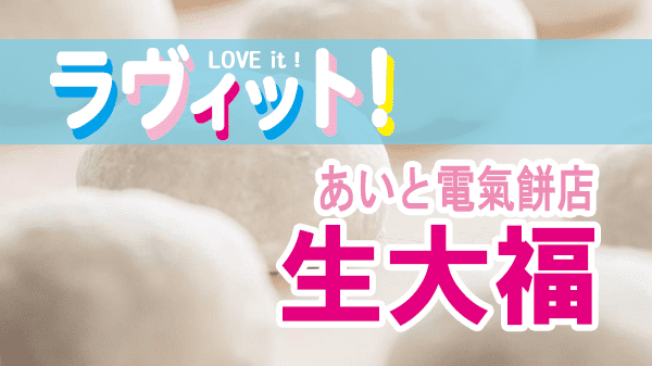 ラヴィット LOVEit ラビット あいと電氣餅店 生大福