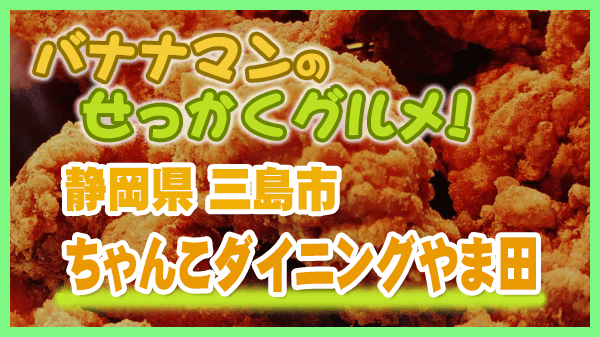 バナナマンのせっかくグルメ 静岡県 三島市 ちゃんこダイニング やま田 唐揚げ