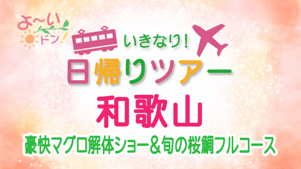 よーいドン いきなり日帰りツアー 和歌山