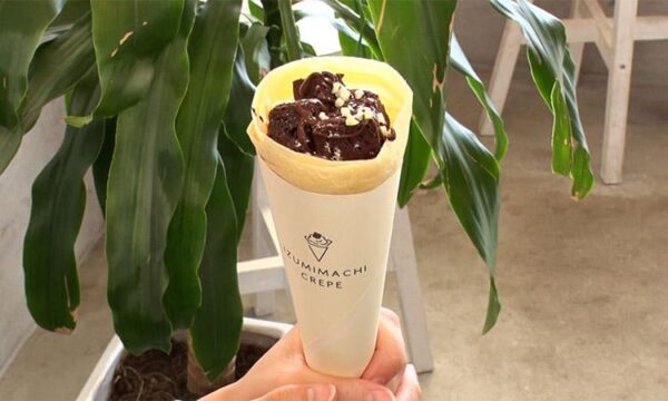 宮崎県 串間市 泉町クレープ 自家製ガトーショコラ生クリーム