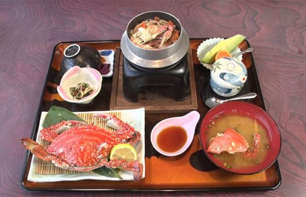 佐賀県 太良町 和風レストラン川した 竹崎カニ かに御膳