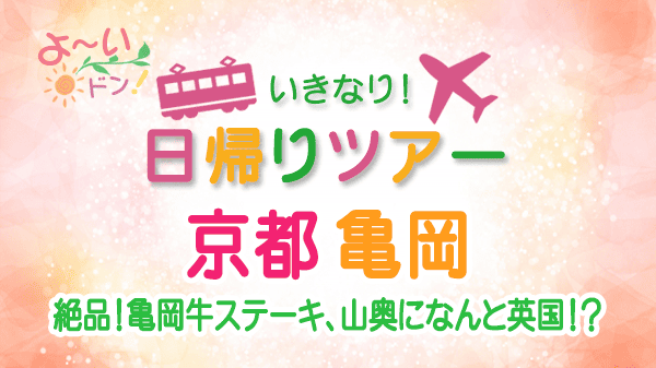 よーいドン いきなり日帰りツアー 京都 亀岡市