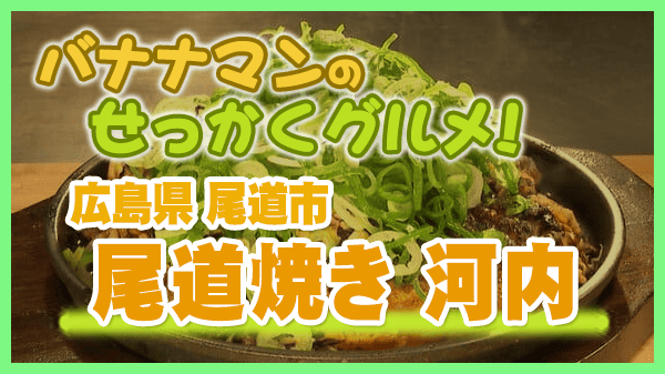 バナナマンのせっかくグルメ 広島県 尾道市 尾道焼き 河内