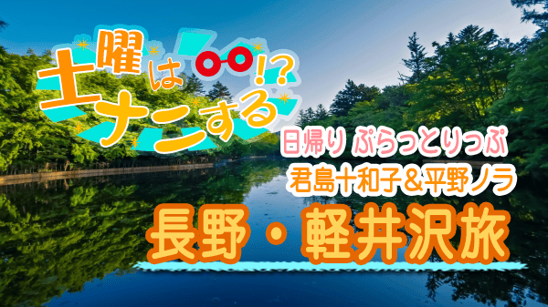 土曜はナニする 日帰り ぷらっとりっぷ 長野 軽井沢 君島十和子 平野ノラ