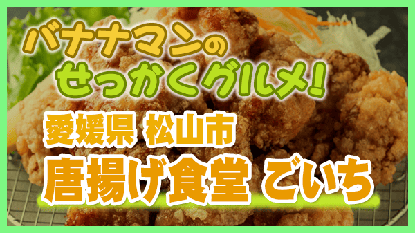 バナナマンのせっかくグルメ 愛媛県 松山市 唐揚げ食堂 ごいち