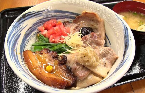 高知県 四万十町 ゆういんぐ四万十 四万十ポーク三種丼