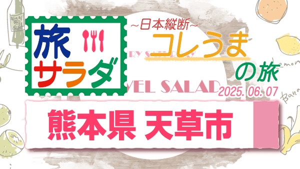 旅サラダ コレうま 熊本県 天草市