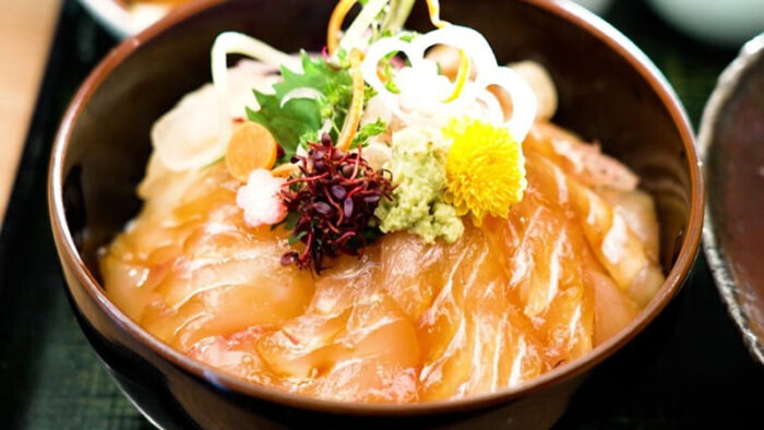 ベスコングルメ 茨城県 大洗町 魚留商店 常磐ヒラメの漬け丼