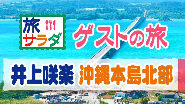 旅サラダ ゲストの旅 井上咲楽 沖縄本島 北部 ジャングリア沖縄 古宇利島
