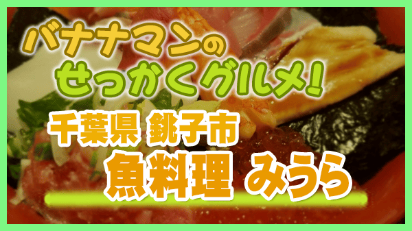 バナナマンのせっかくグルメ 千葉県 銚子市 魚料理 みうら