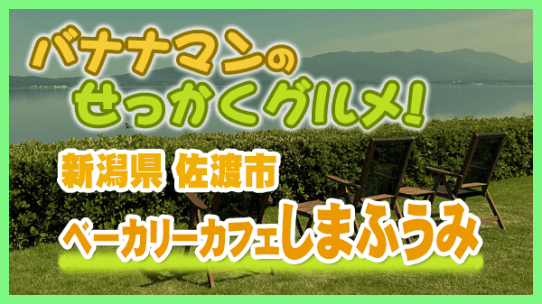バナナマンのせっかくグルメ 新潟県 佐渡島 佐渡市 ベーカリーカフェ しまふうみ