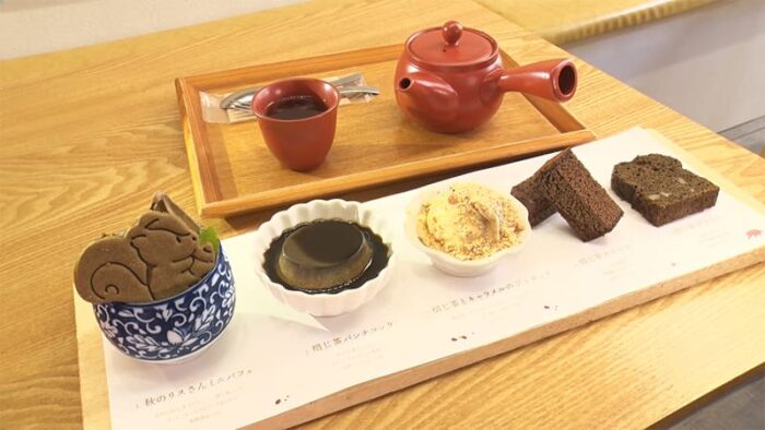 宇治市 HOHO HOJICHA 焙茶専門店 HOHOの天国スイーツプレート お茶セット 極上 焙じ茶蜜
