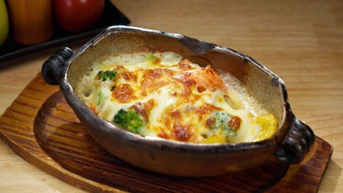 山梨県 甲府市 和心 かみや 信玄鳥とたっぷり野菜のグラタン