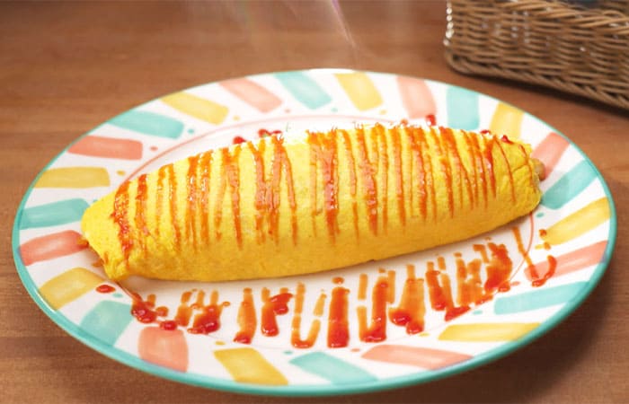 栃木県 那須塩原市 カフェレストラン洋燈 那須御養卵のオムライス