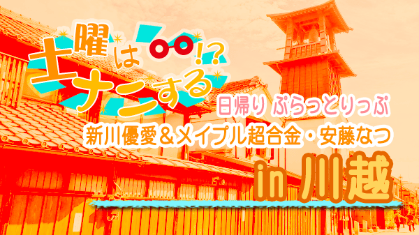 土曜はナニする 日帰り ぷらっとりっぷ 川越 新川優愛 メイプル超合金 安藤なつ