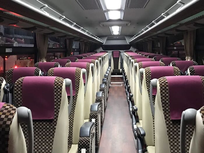 H.I.S. ミステリーツアー バスツアー HIS号 車内