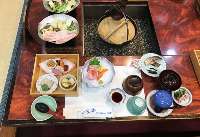 奥飛騨薬師のゆ 本陣 夕食