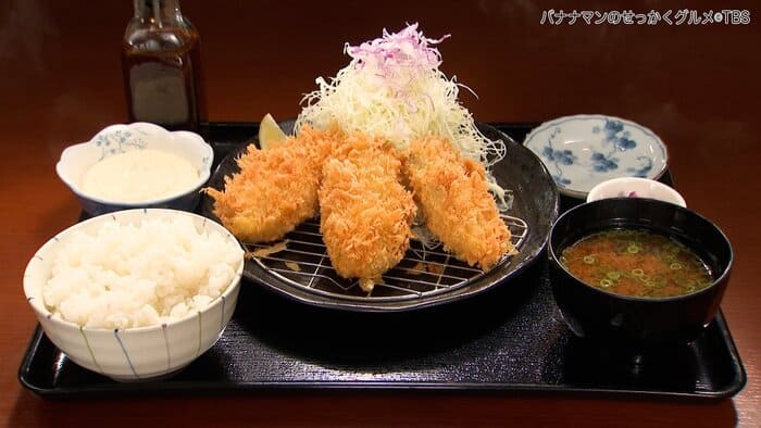 バナナマンのせっかくグルメ 茨城県 ひたちなか市 SnowMan 目黒蓮 スノーマン とんカツと炭火焼肉 ふじ屋 カキフライ