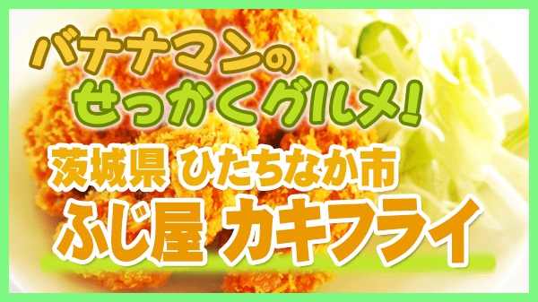 バナナマンのせっかくグルメ 茨城県 ひたちなか市 SnowMan 目黒蓮 スノーマン とんカツと炭火焼肉 ふじ屋 カキフライ