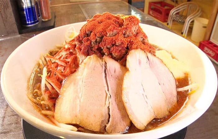 福島市 麺処 あんかつ 辛いまぜそば