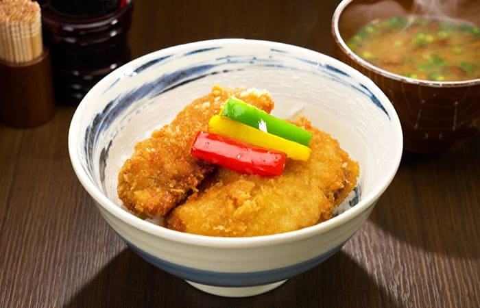 東京 神田 越後 妻有庵 タレカツ小丼