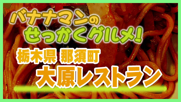 バナナマンのせっかくグルメ 栃木県 那須町 ムロツヨシ 大原レストラン ナポリタン