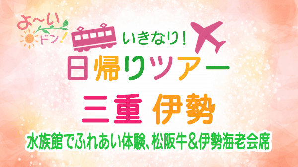 よーいドン いきなり日帰りツアー 三重 伊勢