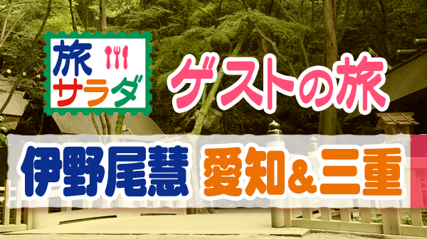 旅サラダ ゲスト Hey! Say! JUMP 伊野尾慧 愛知 三重