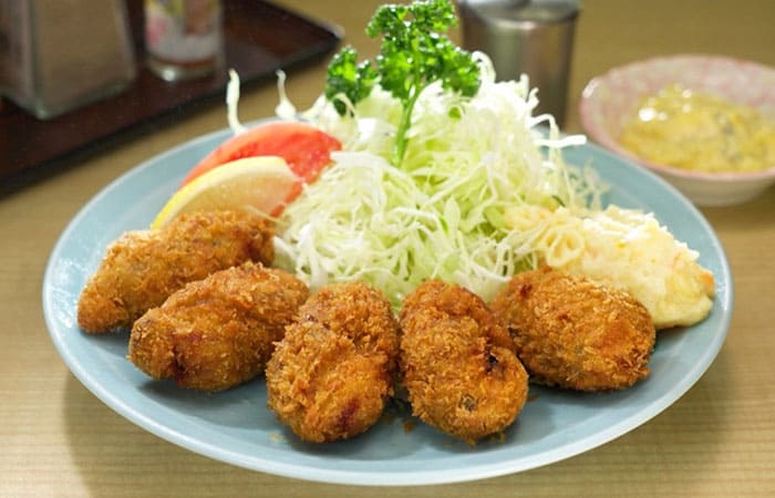 東京都 文京区 千駄木 大衆食堂 動坂食堂 カキフライ