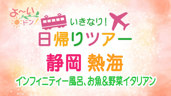 よーいドン いきなり日帰りツアー 静岡県 熱海市