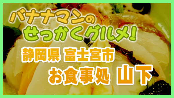バナナマンのせっかくグルメ 静岡県 富士宮市 お食事処 山下 海鮮丼