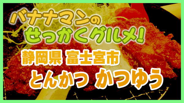 バナナマンのせっかくグルメ 静岡県 富士宮市 とんかつ かつゆう ロースとんかつ