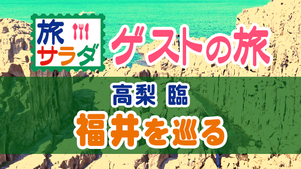 旅サラダ ゲストの旅 高梨臨 福井
