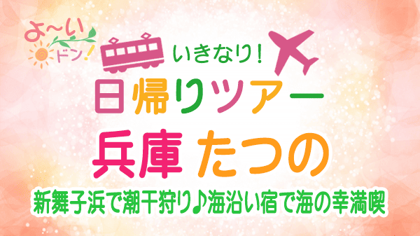 よーいドン いきなり日帰りツアー 兵庫県 たつの市