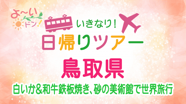 よーいドン いきなり日帰りツアー 鳥取県